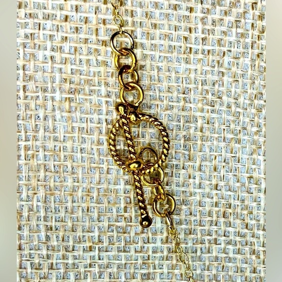 Multi Color Dangle 18” Disk Gold Filled Necklace With Toggle Closure NWT! - Picture 3 of 6